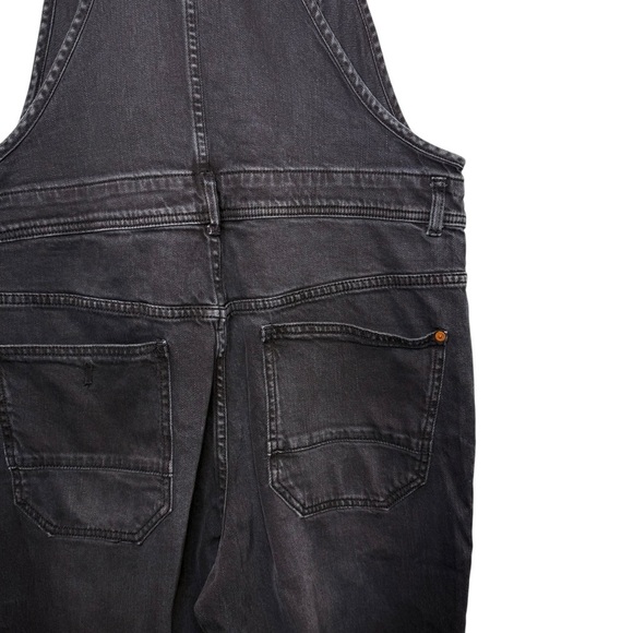 Anthropologie Pilcro Black Wash Painters Women’s Strappy Denim Overalls Sz 31 - Picture 14 of 15